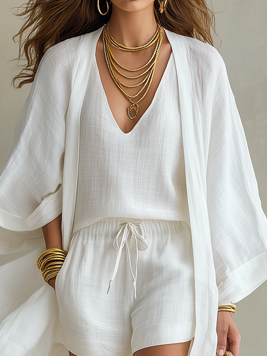 Monique | Three-Piece Linen Set