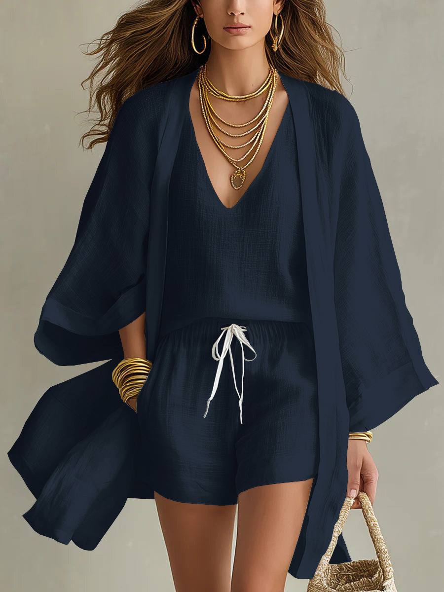 Monique | Three-Piece Linen Set