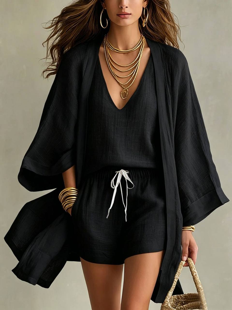 Monique | Three-Piece Linen Set