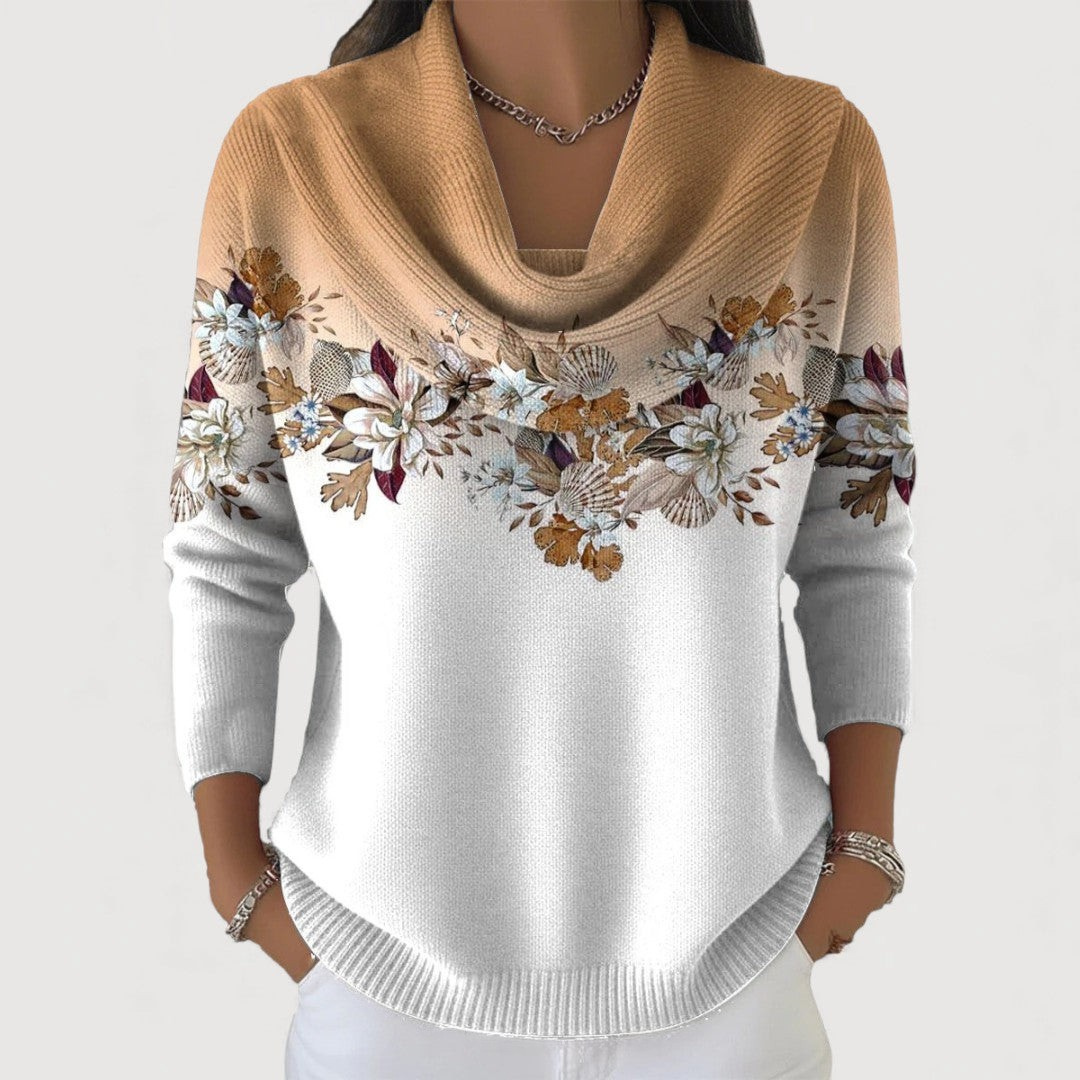 Nora™ Floral Soft Collared Jumper