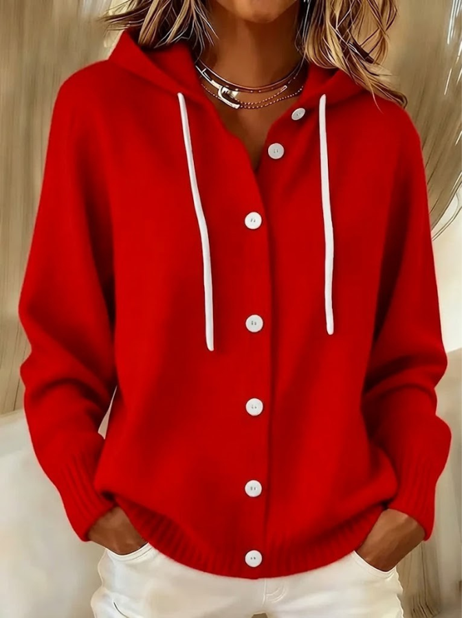 Bella™ | Cozy Hooded Knit Cardigan