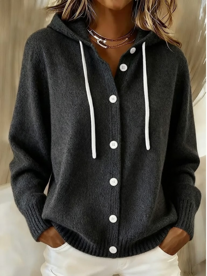 Bella™ | Cozy Hooded Knit Cardigan