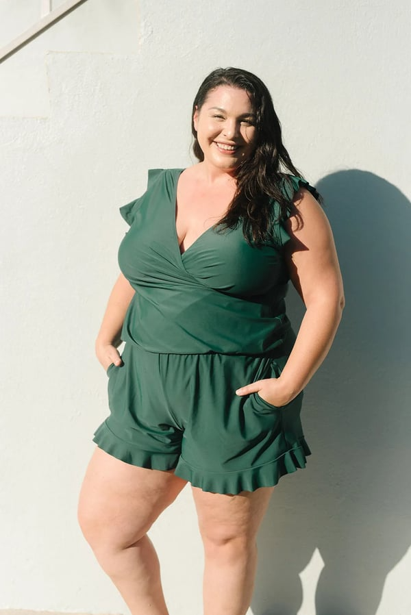 Alivia™ Sculpt & Support Ruffle Swimsuit