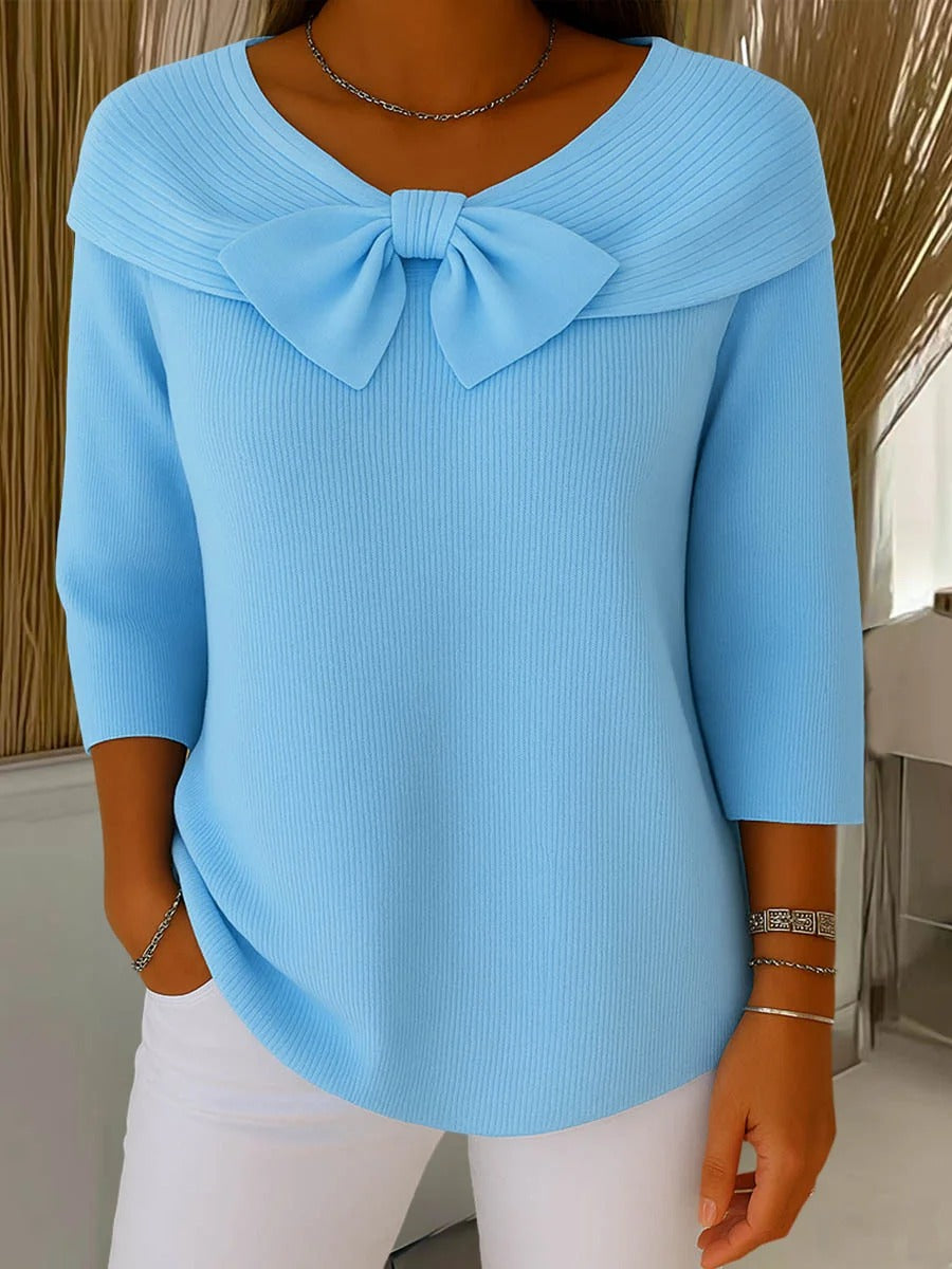 Giana™ | Elegant Bow Knit Jumper