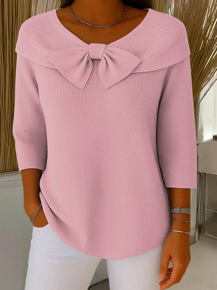 Giana™ | Elegant Bow Knit Jumper