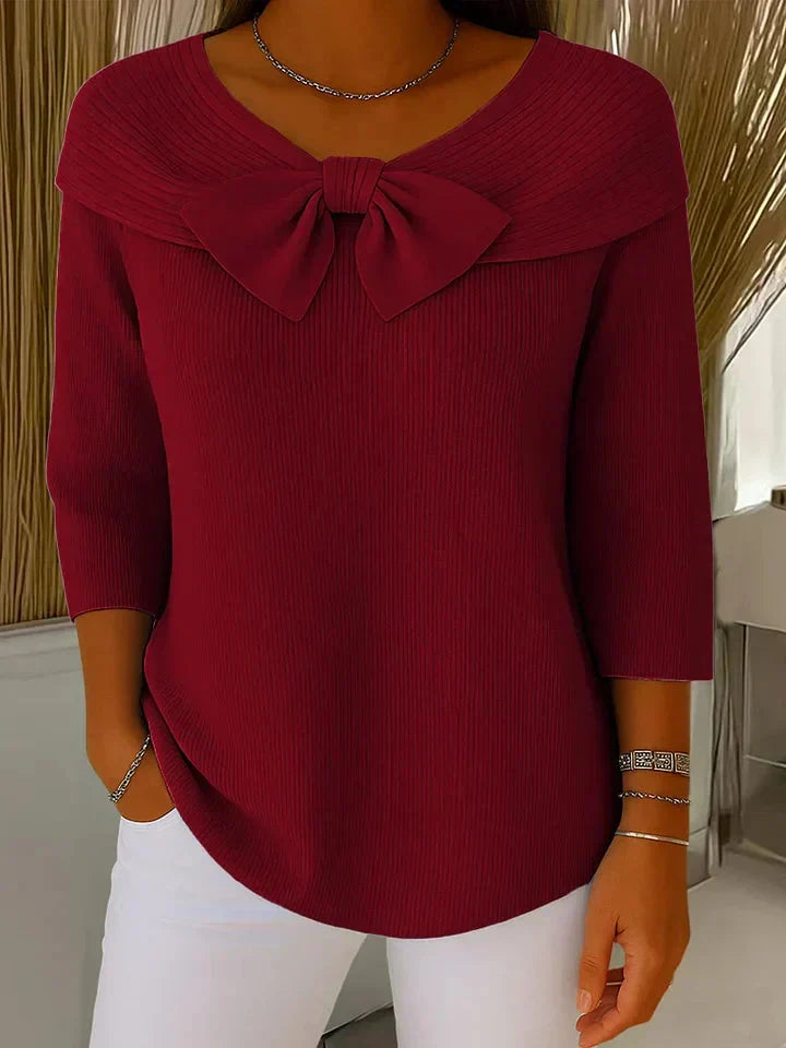 Giana™ | Elegant Bow Knit Jumper