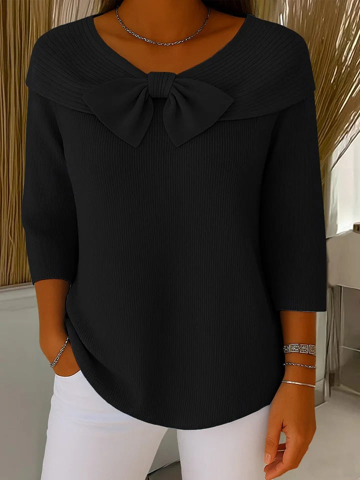 Giana™ | Elegant Bow Knit Jumper