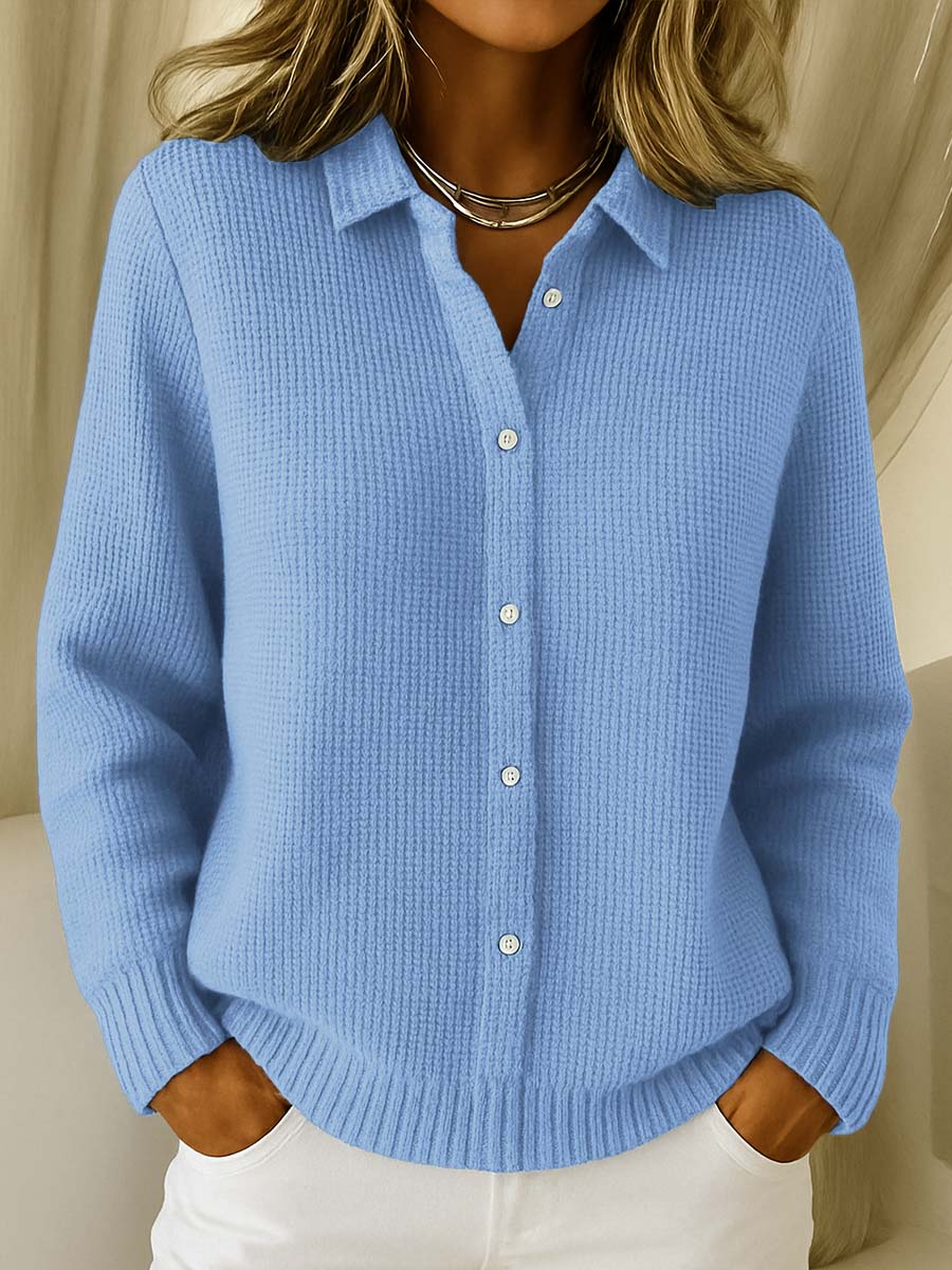 Amari™ | Classic Waffle Knit Cardigan