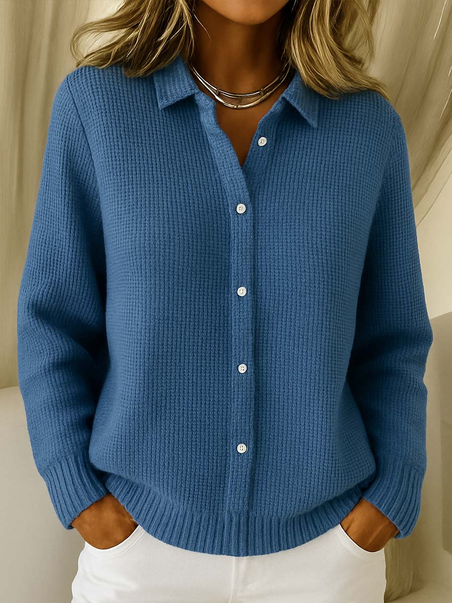 Amari™ | Classic Waffle Knit Cardigan