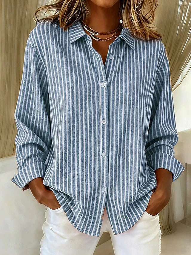 Louise™ | Effortless Striped Knit Cardigan