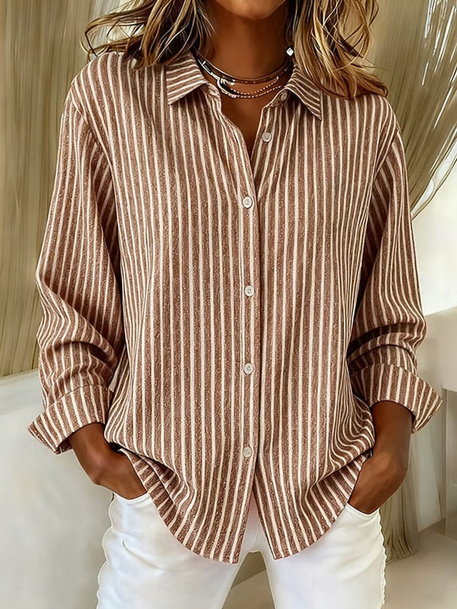 Louise™ | Effortless Striped Knit Cardigan