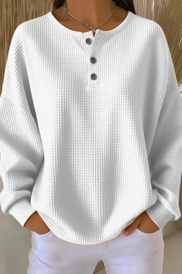 Juniper™ | Cozy Waffle Knit Pullover