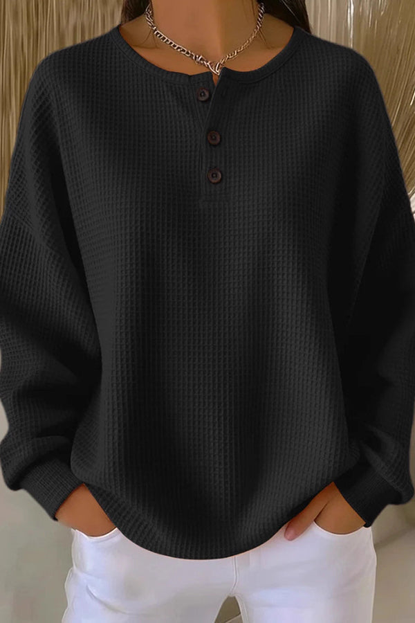 Juniper™ | Cozy Waffle Knit Pullover