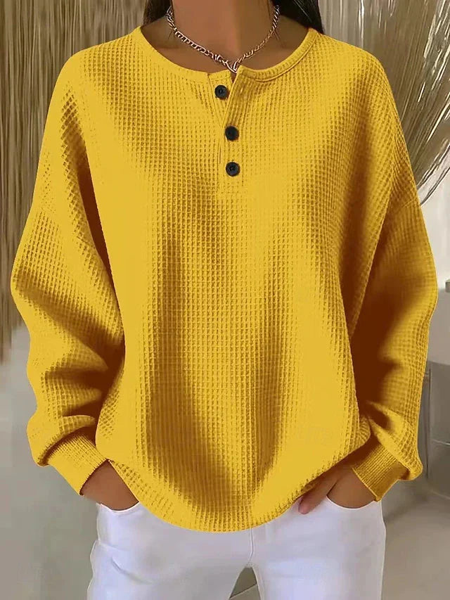 Juniper™ | Cozy Waffle Knit Pullover