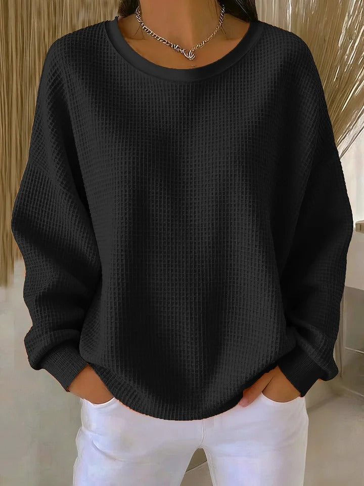 Scarlet™ | Cozy Waffle Knit Jumper